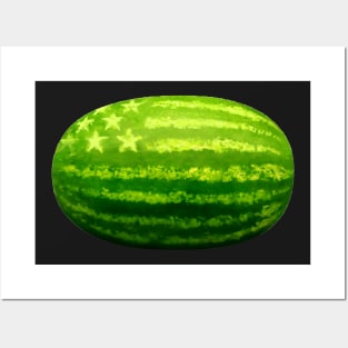 American Watermelon Posters and Art